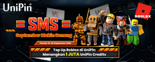 SMS – September Makin Senang Top up Roblox di UniPin